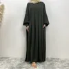 エスニック服の女性ラマダンローブヒジャーブドレストルコのイスラム服イスラム教徒長いドバイプレーンドバイプレーンモロッコ