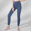 Pantalons actifs Leggings de sport pour femmes Jogging exercice atheltique sans couture Yoga couleur unie bleu marine Push Up pantalons de gymnastique serrés