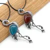 Kedjor Natural Shell Necklace Ostrich-formad Brosch Pendant Leather Cord 2mm Charms For Elegant Women Love Romantic Gift