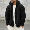 Men's Fur Winter 2023 Cotton Clothing Loose Casual Lamb Fleece Jacket Trend Versatile Thick Hooded Cardigan Fashion Sweatshirt