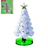 Christmas Decorations 3 Types 14cm Magic Growing Tree DIY Fun Xmas Gift Toy For Adults Kids Home Festival Party Decor Props Mini