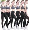 2020 Mesh Splice Workout Yoga Pants Color Block Mesh Insert Leggings Women Sports Running Tights Patchwork Fitness Gym Byxor Go8631765