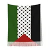 Scarves Palestine Flag Women's Pashmina Shawl Wraps Fringe Scarf Long Large