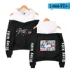 Women's Hoodies Sweatshirts 2023 Street Kid Kpop Hoodie Strapless Girl Sexy Stylish Off-shoulder Sweatshirt Cute