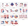 4 Temmuz Partisi Geçici Dövme Bağımsızlık Günü Dövme Çıkartmaları Amerikan Bayrak Kartalları Şapka Balonları Dövmeler Vücut Yüz Sanat Etiketi