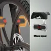 Ny cykelljus smart trådlös fjärrkontrollcykel sväng signaler främre bakre cykel säkerhet varning led svanselektriska skoter lampor