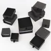 Takı Torbaları Kraft Hediye Kutuları Siyah Altın Renk Kağıt Küçük Kutu Karton Mini Paketleme Karton DIY Aksesuarları