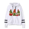 New Merry Christmas Printed Autumnwinter Sweater Casual Loose Fit Plush Hoodie for Women