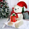 Christmas Toy 39 Foot Inflatable Plush Doll White Bear LED Luminous Merry Home Decoration Party Year Gift 231122