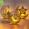 Novo ramadã muçulmano Kareem decoração 2023 Candle Light Lights Eid Mubarak para casa Eid al-Fitr Aid Moubarak Decor Party Supplies Gifts