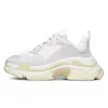 Clear Triple S Designer Casual Shoes Luxury Platform Sneakers Sole Black White Pink Neon Green Fluo Yellow Navy Mens Outdoor Sneaker Trainers