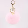 Chaves de chaves de bola falsa de pompom para mulheres FAUX POM POM CHARM