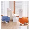 Mobília da sala de estar Alpaca Stool Varanda Cartoon Shoe Change Childrens Casual Action Figure Sentado Assento Drop Delivery Home Garden Dhauz