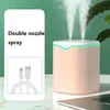 2000ML Double Jet Humidifier Aromatherapy Diffuser USB Charging Portable Essential Oil Diffuser Cold Mist for Bedroom Home Fragrance