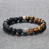 Strand Classic Onyx Prays Bulles Bracelets para homens homens Mandmados Buddha Cabeça Acessórios de Minchas Jóias de Jóias de Jóia de Jóia