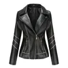 Womens Jackets Swallow Tail Jacket Women Womens Slim Leather Standup Collar Zipper Ing Solid Color Smart Casual for 231123