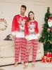 Famille correspondant tenues renne rouge mère enfants vêtements pyjamas de noël pour ensemble de vêtements Couples 231122