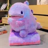 Decken Buntes Dinosaurier-Plüschtier mit Flanelldecke Fuzzy Giant Dino Rainbow Colors Cute Stuff Animals Doll 60 cm 3 231123