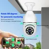 최신 IP 카메라 2MP E27 LED 전구 풀 컬러 풀 컬러 Wi -Fi 실내 미니 Tuya 스마트 홈 감시 카메라 보안 보안 보안 모니터 비디오 애완 동물 캠