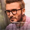 Solglasögon vintage liten oregelbunden rund receptbelagda läsglasögon för män designer anti blå ljus presbyopiska glasögon