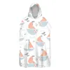 Handduk Luftplan Helikopterfartyg Krokodil Whale Sand Free Hooded Poncho Spa Bastu Swim Beach Changing Robe Holiday Present