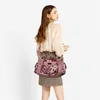 Evening Bags Women Soft PU Leather Handbags Fashion Pink Leopard Tote Luxury Large Shoulder Multi-pocket Shopping Crossbody Bag