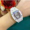 Diamond Happy Diamond5drill7womens Richaricha Gül Altın Değirmeni Watchrm07f Moda Otomatik Mekanik