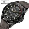 Wristwatches NAVIFORCE Men's Casual Sport Military Quartz Calendar Wrist Watch for Men Leather Water Resistant Clock Relogio Masculino NF8023Q231123