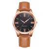 Wristwatches WJ-8104 Wal-Joy Fashion Retro Design Leather Band Alloy Quartz Wrist Watch Business Watches Men Sport Reloj