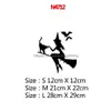 Wall Stickers Diy Halloween Witch Flying On Broom Car Window Decor Decal Vinyl Art Body Waterproof Sticker Drop Delivery Home Garden Dh52N