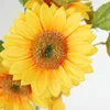 Kwiaty dekoracyjne bukiet sztuczne kwiaty słonecznika/75 cm stokrotki ślubne akcesoria sali pokój wystrój domu