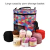 Storage Bags Yarn Bag Multifunctional Knitting Tote Crochet Hooks Needles Organizer Supplies DIY Cylinder