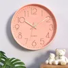 Relógios de parede Nordic Relógio Moderno Minimalista Redondo Decorativo para Sala de Estar Máquinas Quartz Silencioso Vintage 231122