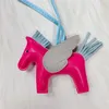 Bag Parts Accessories Cute Leather Angel Little Horse Women s Keychain Pendant 231123