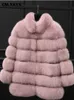 Women's Fur Faux CM YAYA Vintage Women Winer Coats Fashion Thick Warm Lapel Collar Long Sleeve Chic Outwear Wool Blends 231123
