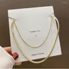Chains Lovelink Fashion Unisex Punk Metal Chain Necklace Choker Stainless Steel Gold Color For Women Man Jewelry