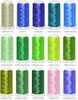 Fabric and Sewing Embroidery thread 108D 120D computer embroidery machine thread color polyester ice silk 63 color decorative thread LT661