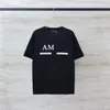 2023 estate T-shirt da uomo Abbigliamento firmato Lettera di personalità rosa T-shirt con inchiostro Splash T-shirt da uomo a maniche corte T-shirt da uomo T-shirt moda