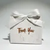 Prezent marmurkowy pudełko na słodycze szary podziękowania tektury es pakowanie mała torba na wesele saby prysznicowe dekorat 230422