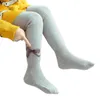 Kids Socks Kids Girls' Leggings Autumn Winter Plush Thickened Baby Legging Baby Socks Bow Knot White Tights Children's Pantyhose 231121