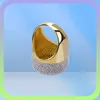 Biżuteria z złotym pierścieniem męskim Modna moda modyfikowana wysokiej jakości symulacja kamieni szlachetnych Diamentowe pierścienie dla men93522452627496