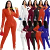 Ensemble deux pièces pour femmes, vêtements d'automne, costumes pour dames, mode décontractée, costumes Blazer et pantalon, vente en gros, 2023