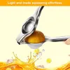 Nouveau presse-agrumes manuel en acier inoxydable presse-agrumes manuel outils de cuisine pour citron vert citron orange fruits presse-agrumes presse-citron presse-agrumes