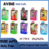 Original AIVONO AIM XXL 9000 Puffs Vape Descartável MRVI Puff 9k Puff 12k E Cigarro Puff Bar Vapers 650mAh Bateria Recarregável Crystal Bar Pen Bang King Vapes