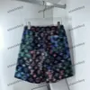 Xinxinbuy Men Women DesignerShortsパンツカラフルなビーチパンツプリンティング春夏茶色の白い黒灰色M-3xl