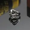 Cluster Rings Men's Retro Punk Skull Ring Hip Hop Hollow Eagle Claw Metal Personality Party Födelsedatum Presenttillbehör Fashion