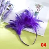 Feather Fryzbaska nakrywa włosów wielkanocny festiwal halloween karnawałowy moda moda opaska na taniec występ head hair akcesorium włosów
