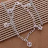 Link Bracelets Wedding Party Gifts AH056 Wholesale Lucky Silver Color Charm For Women Fashion Jewelry Five Crown Aezaiwga