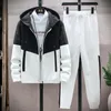 Męskie dresy męskie Męskie Kurtki Kurczyki Zestawy odzieży sportowej Mężczyzny Patchwork Sport Suit Casual Tracksuit Pary Męskie Pary Suits 6 Kolory S5XL 230422