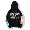 Trasiga planet hoodies grafisk tee designer tryckt mens y2k hoody 3d skum graffiti bokstav tröja hip hop hajuku tröjor kvinnor 387